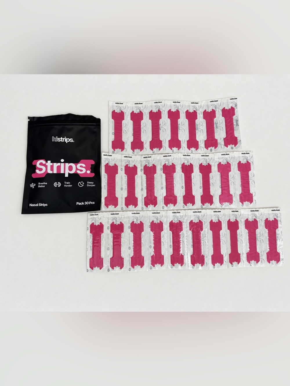 HiStrips Nasal Strips Pink 25 Count